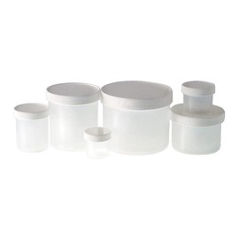 Qorpak PLC-03704 Natural Polypropylene Jar with 89-400 White Polypropylene Unlined Cap, 8 oz (Pack of 36)