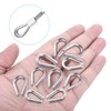 PATIKIL M3 50pcs Stainless Steel Thimble Wire Rope Thimble 3mm