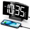GOLOZA Digital Alarm Clock for Bedroom, Digital Clock with Modern