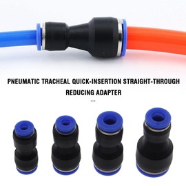 The Lord of the Tools 24x Plastic Pneumatic Push to Connect Fittings Tube Straight Fitting Reducer Adapter Quick Release Fit Air Water Lines Hose