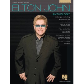 Elton John Anthology | Piano Vocal Guitar Songbook | Classic Rock Sheet Music Collection for Piano and Voice | 60 Greatest Hits for Musicians of All Levels | Gift for Pianists and Music Fans