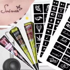문신 도안 셀프 토토헤나 타투 스티커 Tattoo Design Self Totohena Tattoo Sticker [Totohena single item]