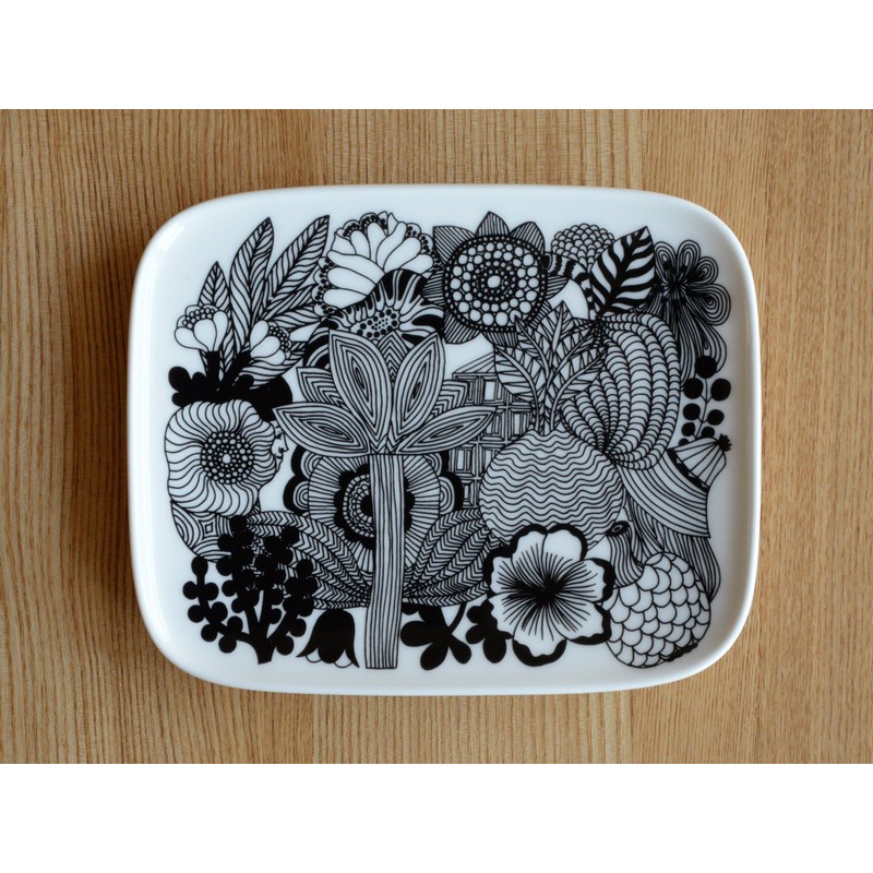 Marimekko 067845 090 Square Plate, 5.9 x 4.7 inches (15