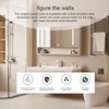 0XBIT Short Shower Tap Adaptor, Adjustable Angled Bent Base, Angled