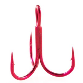 Owner American ST-36 Treble Hook (6-Pack), Red, 2