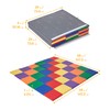 ECR4Kids SoftZone Patchwork Activity Mat, Folding Playmat, Assorted, 58" Square