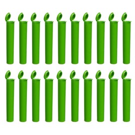 Sandhill Tools Airtight Squeeze Top Smell Proof Containers 116 Dram Lime Opaque, Child Resistant Pop Top, Herbs, Spices and Dry Food Storage (Pack of 20)