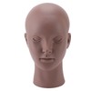 Female Bald Head Mannequin PVC Soft Rubber Human Skin Texture