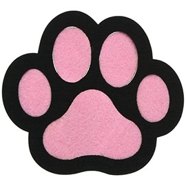 Ceramic Indigo Felt Coaster Set of 2 Paw 23127 4.5 x 5.0 x 0.2 inches (11.5 x 12.8 x 0.5 cm)
