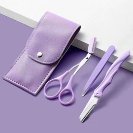Portable Beauty Eyebrow Grooming 3-Piece Set Eyebrow Grooming Set 3ea