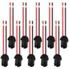 WMYCONGCONG 10 PCS T10 194 Pre-Wired LED Bulbs Female Socket