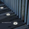 Solar Underground Lights White Light Waterproof Recessed LED Landscape Lamp