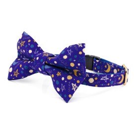 Ultra Joys Cat Collar with Bells - Breakaway for Kittens & Adults - Boy & Girl Cat Collars with Bowtie Luna Size available