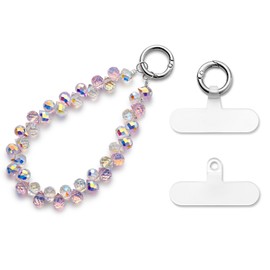 MORSUNBELA Phone Chain Pink Cell Phone Charm Strap Phone Lanyard