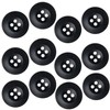 12 Pcs Black Sewing Buttons 0.75 inch Army Military Buttons