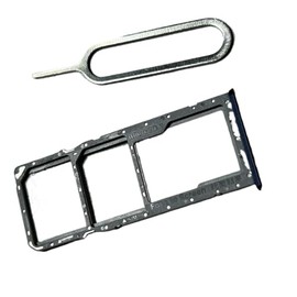 zhxchzhi OEM Dual SIM Card Tray SD crad Tray Holder Slot+pin Compatible with Oppo A17 A17K Parts Black