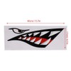 Shark Teeth Mouth Sticker Fishing Boat Canoe Car Kayak Accessories,