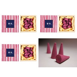 かゆらぎ　薔薇(ローズ)コーン型　12個入x3箱セット　合計36個入り