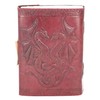 Nemesis Now Double Dragon Leather Journal With Lock 20cm Brown