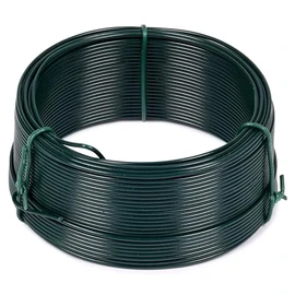 Filo di fissaggio in metallo rivestito in PVC, verde 1,3 mm, 50 m