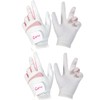 Durable Anti-Slip Ladies Golf Gloves, Left Hand 4 Pack, 2