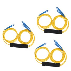 DOITOOL 3pcs Fused Fiber Splitter Professional Optical Cable High-Speed Data Transmission Easy Install for Tv Gaming Consoles
