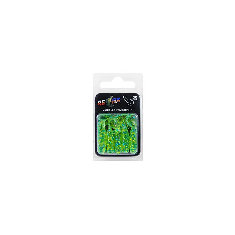 Relax Twister 1 Inch 3.5 cm Perch Trout Chub Pack