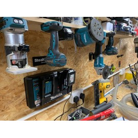 StealthMounts Makita LXT Tool Holders | Cordless Tool Mounts for Makita 18v Power Tools | 4 Pack | Blue Makita Tool Organizers