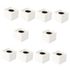 Vaguelly 10pcs Custom Microphone Headphones Cube Microphone Stands Desk Mic