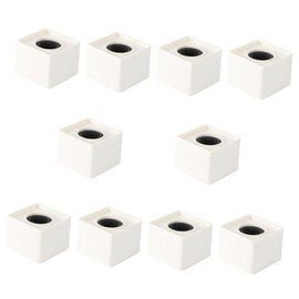 Vaguelly 10pcs Custom Microphone Headphones Cube Microphone Stands Desk Mic Stand Microphone Prop Mic Flag Cube Microphone for Bulk Microphone Flag Utv Mini Tv White Child Handheld Pretend