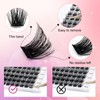 FADLASH Lash Clusters DIY Eyelash Clusters Natural Waterproof 0.07 D