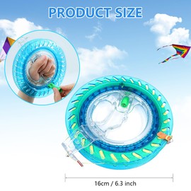 Ruayia Kite Line Spool Kit, 150 m Kite Line Reel Winder Kite Reel Tool for Better Control of Kites - Disc Diameter 16 cm - Wire 150 m