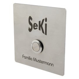 SeKi Stainless Steel Push Button Diameter 16 mm Touch Button Flat Head Shape Screw Connection Bell Push Button