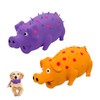 Andiker 2PC Dog Squeaky Toys, 8" Latex Dogs Chew Toy