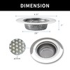 Lynnado 3 Pcs Sink Strainer for Most Kitchen Sink Drain