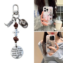 YZYDF Fashionable Luck Horseshoe Keychain Sturdy Alloy Charm Pendanfor Good Fortune and Protective Keyring Accessory
