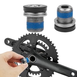 LPZMPZ Pack of 2 Crank Bolts Bottom Crank Screws M15 Bicycle Hexagonal Crank Screws with Sealing Ring Crank Arm Screws Bottom Bracket Screws for E-Bike MTB BMX