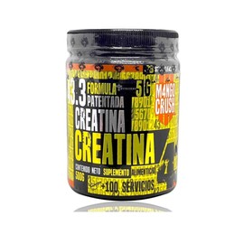 Creatina Monohidratada 43 SUPPLEMENTS 500 Gramos para 100 Porciones Sabor Mango