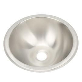 Ejoyous Stainless Steel RV Sink, 10 Inches RV Kitchen Sink Wiredrawing Smoothing Space Saving Small Round RV Sink for RV, Campervan, Yacht, Boat, Kitchen, #711, Ejoyous9ggxkqudbo