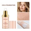 Colour Changing Foundation, 4 In 1 Sunscreen Serum Foundation, Hydrating