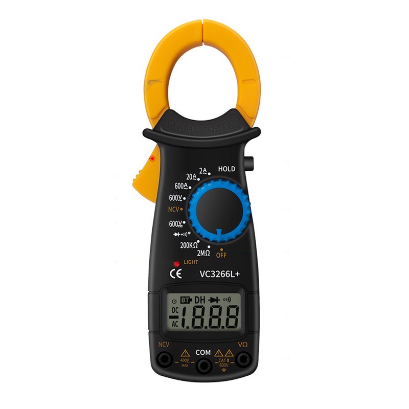 Digital Clamp Meter Multimeter Measures Resistance Alternating and Direct Current