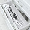 Gulfmew 1 Pack Deep Drawer Organizer Bins, Adjustable Sliding Drawer