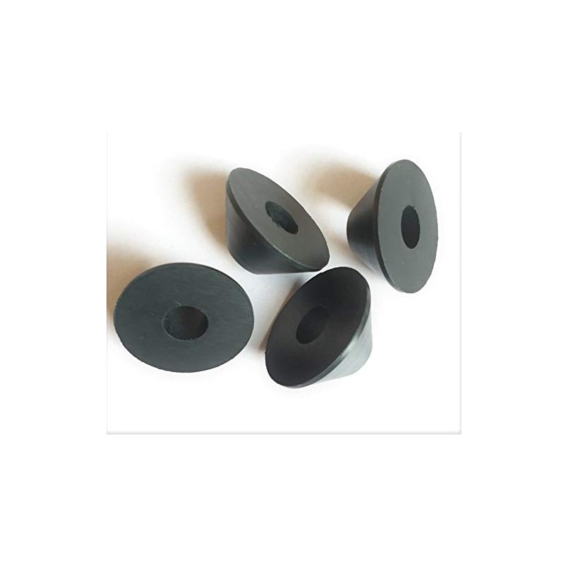 AAN® 4 Rubber Fixture Non Slip Toilet SEAT Hinge Fittings