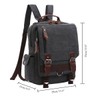 WTiger Canvas Backpack Unisex Medium Size Casual Shoulder Bags Travel