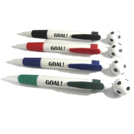 SDM 12 x GOAL! Football Pens With Football Tops Boys Party Bag Fillers