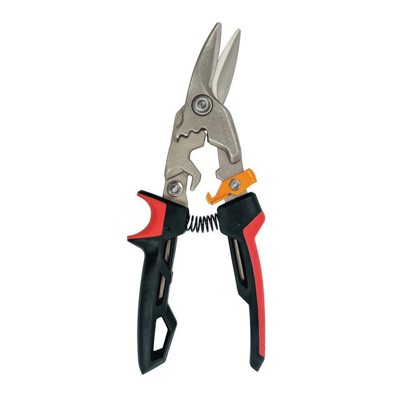 Fiskars PowerGear Aviation Snip Left Cut, 40% More Power, Length