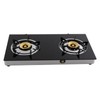 2-Burner Gas Stove, Portable Piezoelectric Ignition LPG Stove, Countertop Gas