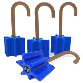 Rubber Stoppers for Doors and Windows – Pack of 4 Blue – Universal Door Stopper and Window Stopper for Hanging in Hinge – Practical, Safe and Gentle for All Doors and Windows