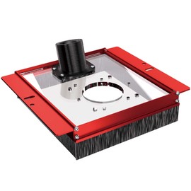 SpeTool Dust Collection Shroud for Spetool router sled (ASIN: B0DHKP5G5G), 2-15/32" Dust Collection Interface Connect Dust Extractor, Slab Flattening Mill Accessories Compatible with Most Routers