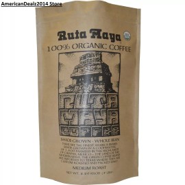 Ruta Maya Organic Medium Roast Whole Bean Coffee 5 Lb - FRESH - FREE SHIP!!